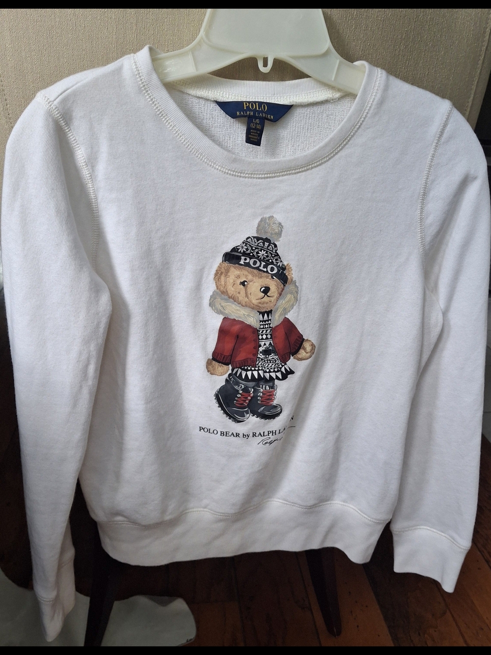 Polo by Ralph Lauren White Crewneck with Polo Bear Graphic